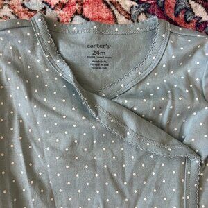 Toddler White Polka Dot Onesite - 24 Months